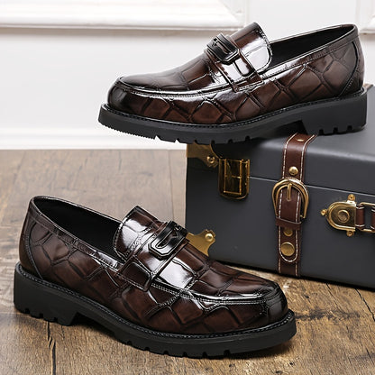 Men's Business Casual Thick-Soled Slip-On Loafers