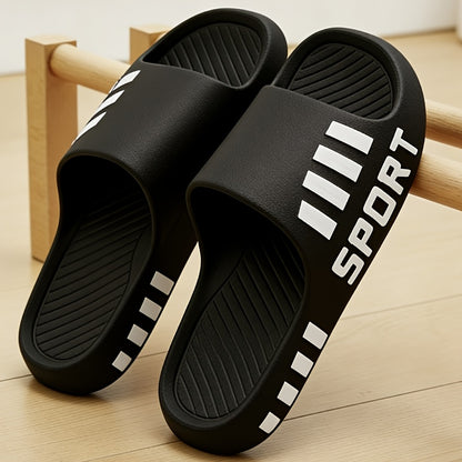 Men's Plus Size Casual Slip-On Slippers for Indoor & Outdoor