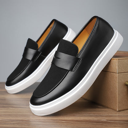 Men's Low Top Slip-On Skate Shoes - Casual All-Season Sneakers