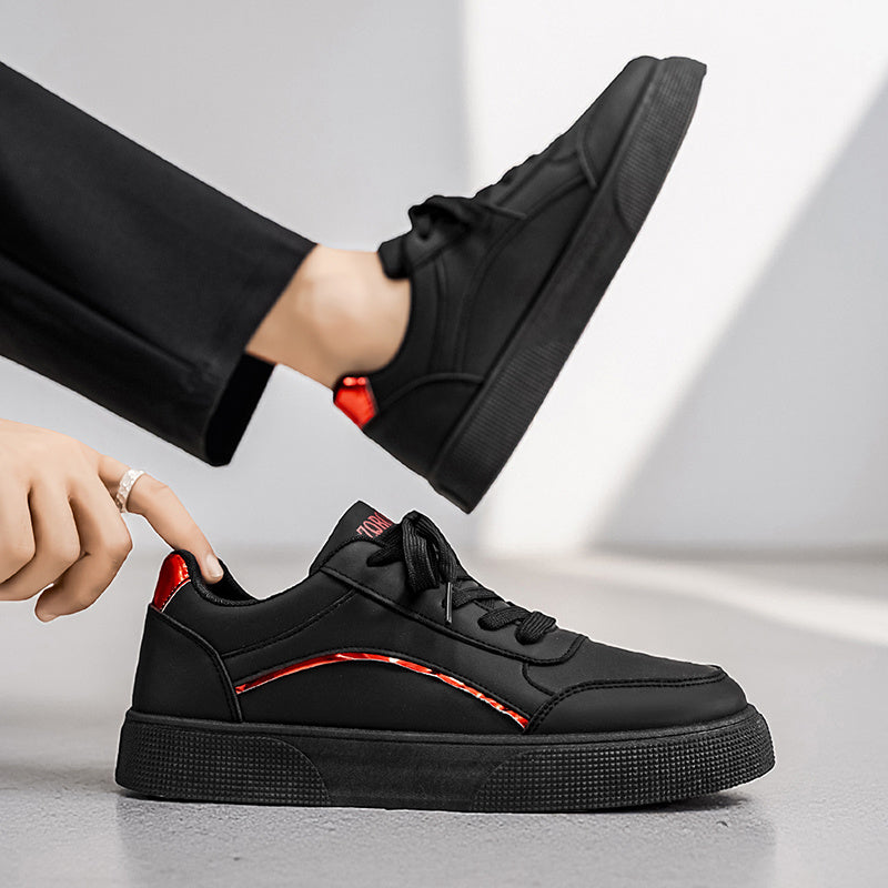 Men'S Casual Sneakers with a Easy And Versatile Thick Sole, Perfect for Daily Commuting And Comfort. Fashionable Low-Top Casual Shoes That Elevate Height, Easy to Maintain with a Upper, Trendy Footwear for Men - ayq
