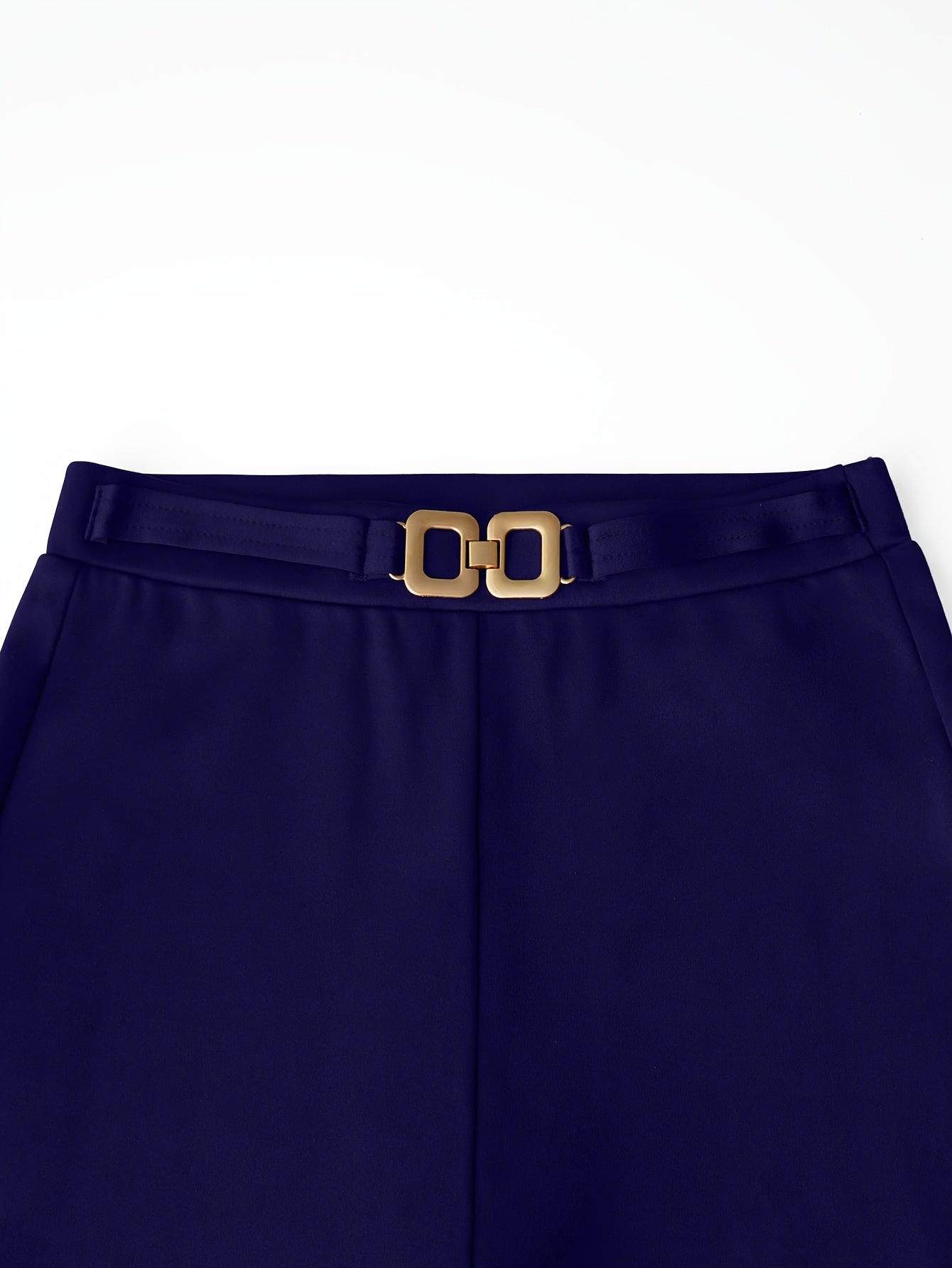 Women's Wide-Leg Belted Trousers - Casual Comfortable Pants