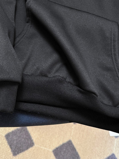 Women'S Plus Size Winter Warm Hooded Sweatshirt with Merry Christmas & Happy New Year Print - Thick Fleece-Lined Oversized Pullover, Cozy Casual Sweater for Christmas, Halloween Gifts, Christmas Sweatshirt, Festive Clothing,