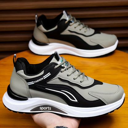 Men's Fashionable Casual Sports Shoes, Trendy Versatile Running Shoes for Spring and Autumn - ayq