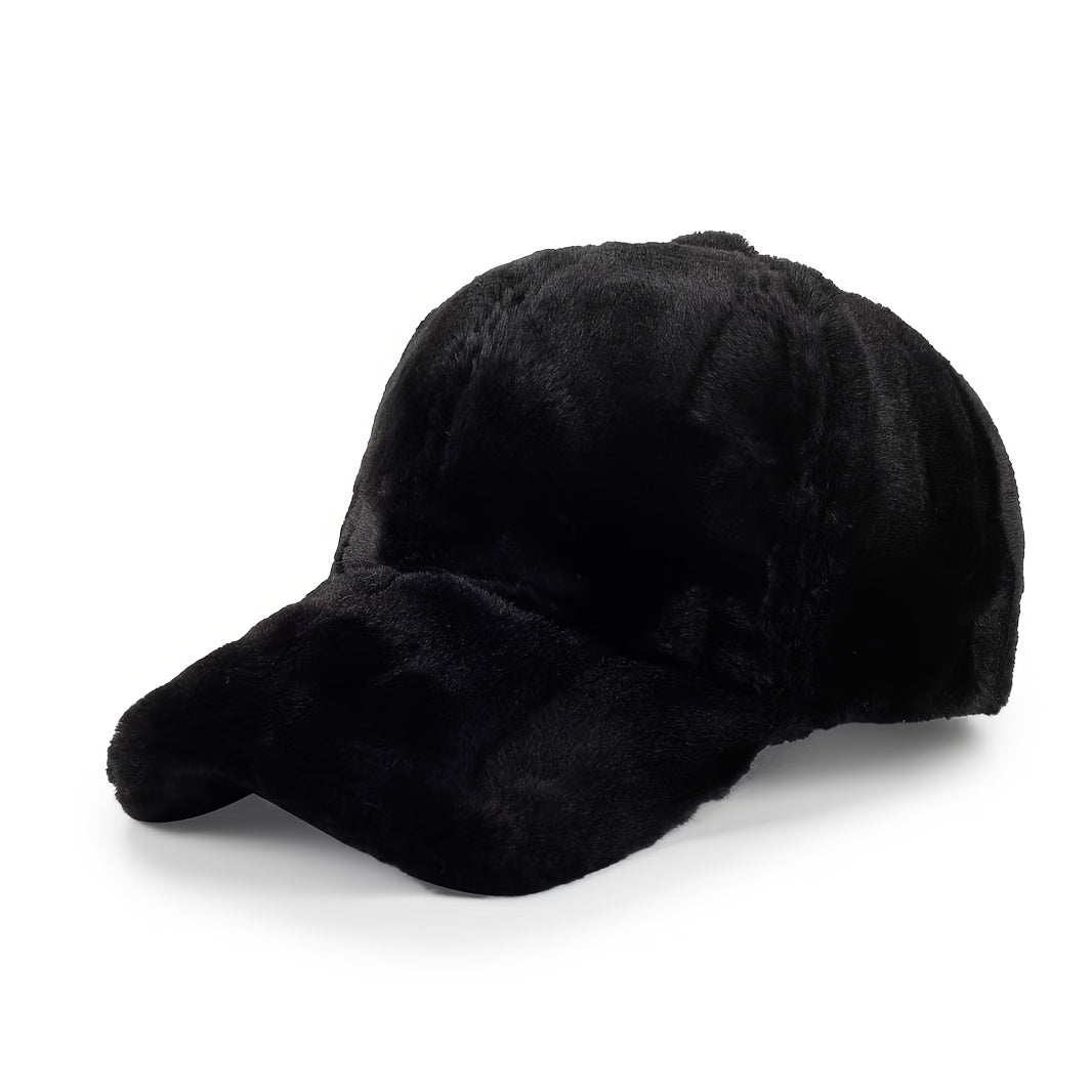 Cozy Fall/Winter Wool Knit Hat with Sun Protection Toggle