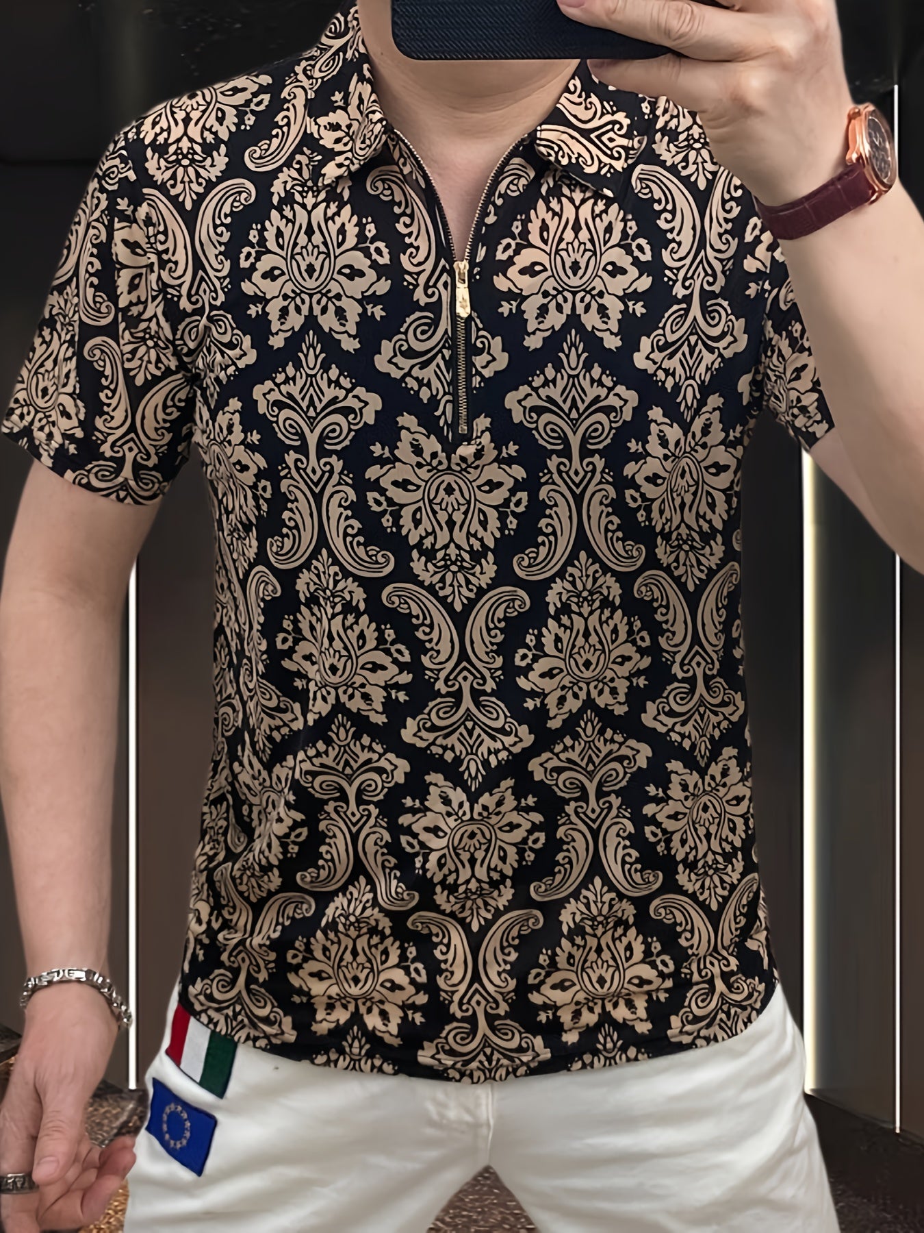 Men's Short Sleeve Shirt, Short Sleeve T-Shirt, Men's Summer Top, Men's Clothing - ayq