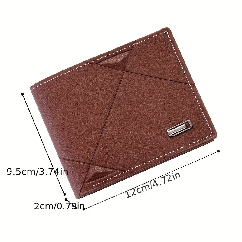 Men's Short Wallet, Multi-card Card Holder, Bifold Wallet Money Clip Coin Purse, Gift For Men