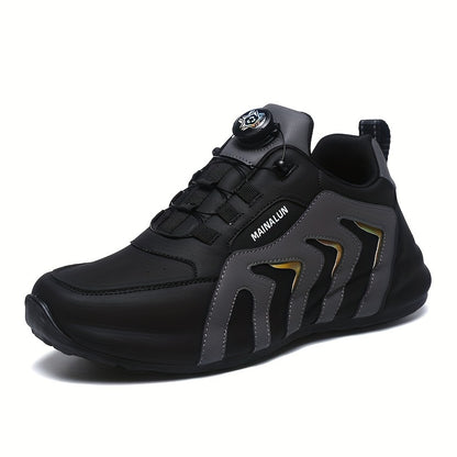Men's Casual Lightweight Athletic Shoes with Rotary Design - ayq