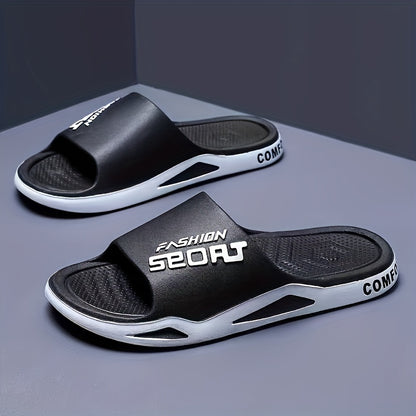 Plus-Size Minimalist Wide Fit EVA Slip-On Casual Slippers