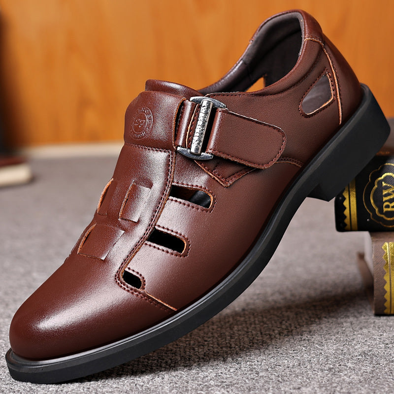 Men's Breathable Business Casual Loafers with Anti-Slip Sole