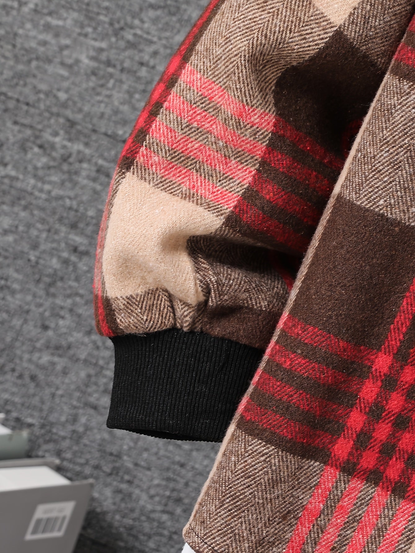 Boys' Fleece Plaid Hooded Long Pants Set, Perfect for Outdoor