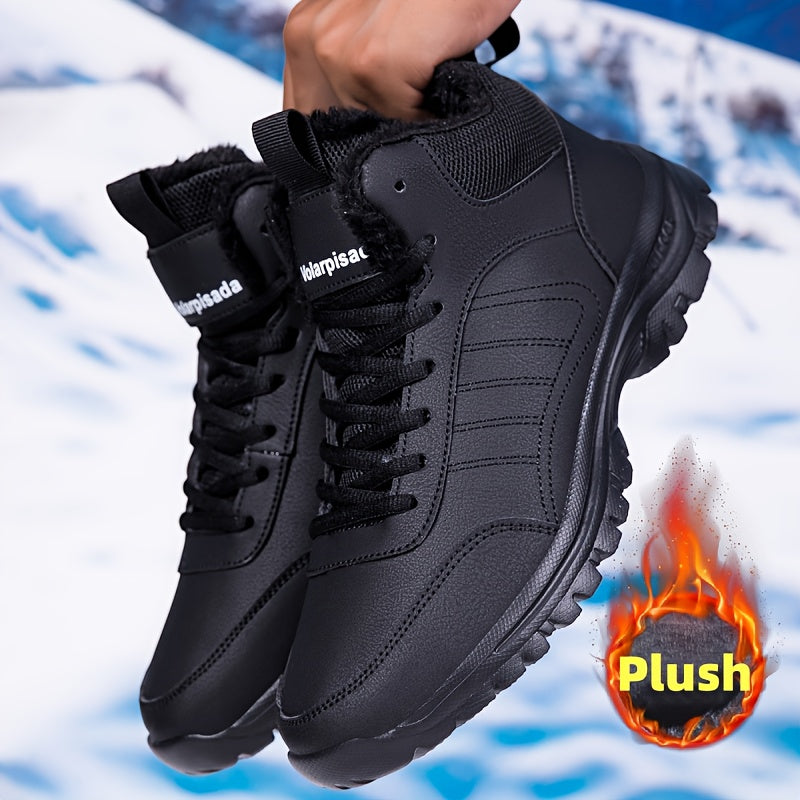 VOLARPISADA Women's & Men's-like (Unisex) Winter Snow Boots - Cold-Proof Thickened Warmth, Traction Tread, Microfiber -like Upper - Heavy-Duty Round Toe for Ice Walking, Hiking, Skiing - Large Size Available (Brand