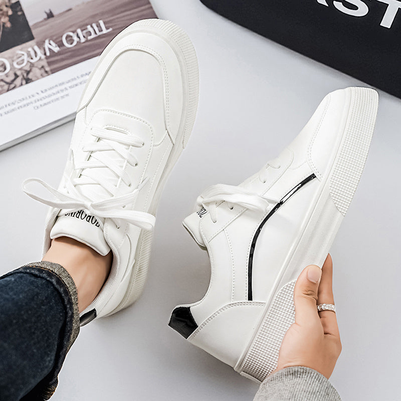 Men'S Casual Sneakers with a Easy And Versatile Thick Sole, Perfect for Daily Commuting And Comfort. Fashionable Low-Top Casual Shoes That Elevate Height, Easy to Maintain with a Upper, Trendy Footwear for Men - ayq