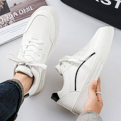 Men'S Casual Sneakers with a Easy And Versatile Thick Sole, Perfect for Daily Commuting And Comfort. Fashionable Low-Top Casual Shoes That Elevate Height, Easy to Maintain with a Upper, Trendy Footwear for Men - ayq