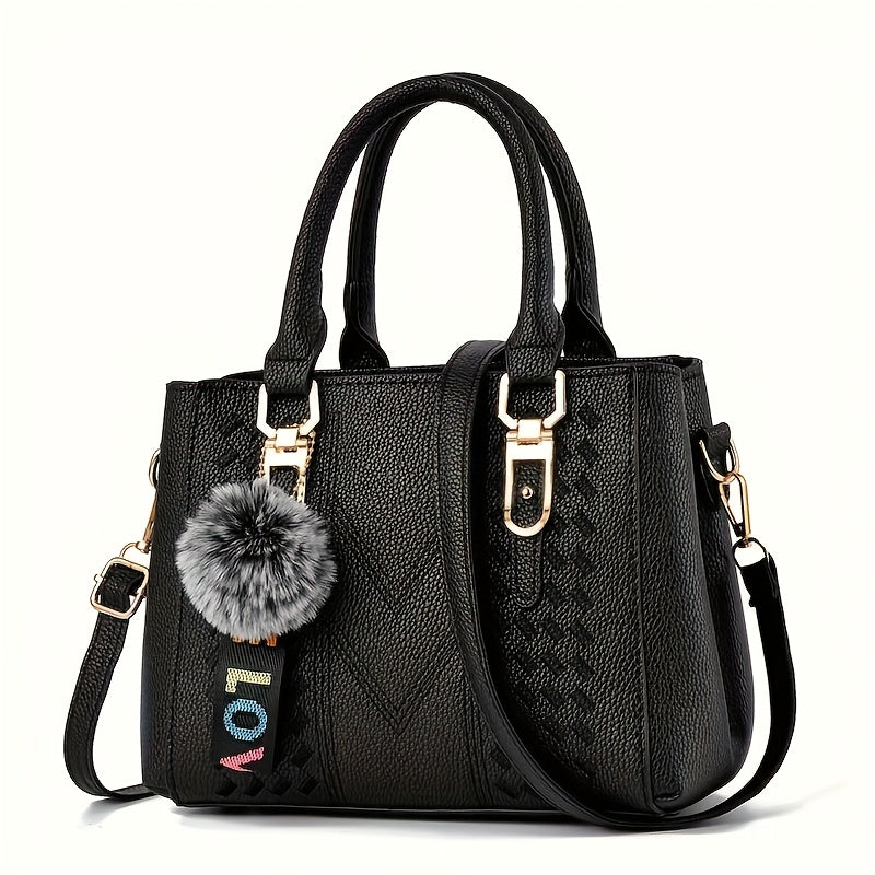 Parent Bag Handbag New Fashion    Ball Pendant Small Tote Bag Thanksgiving Gift for Family