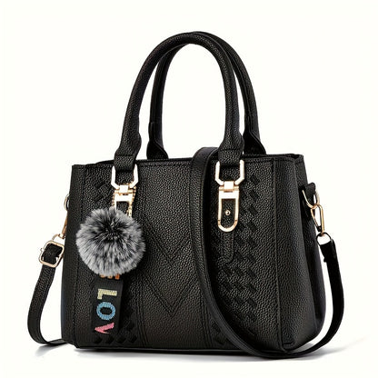 Parent Bag Handbag New Fashion    Ball Pendant Small Tote Bag Thanksgiving Gift for Family