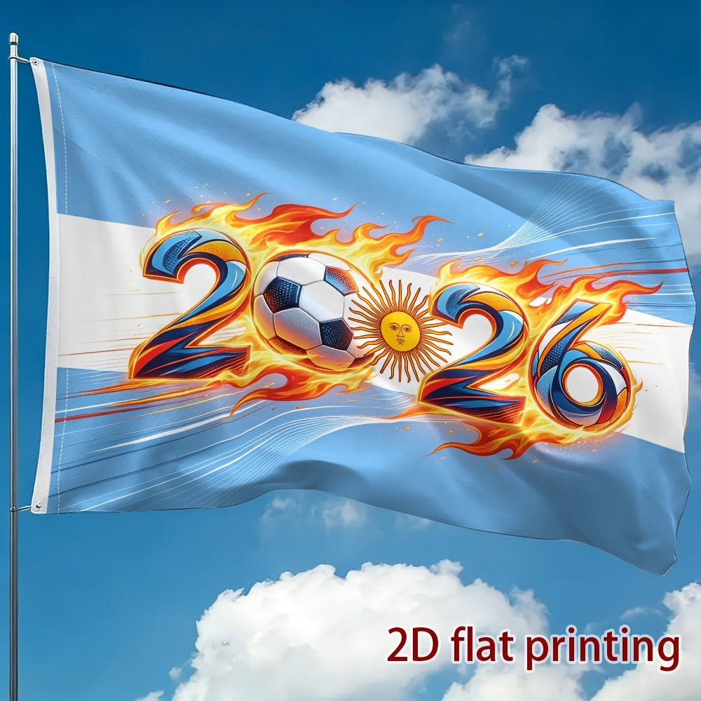 Argentine Flag 2026 Football Fan Banner Polyester Decor