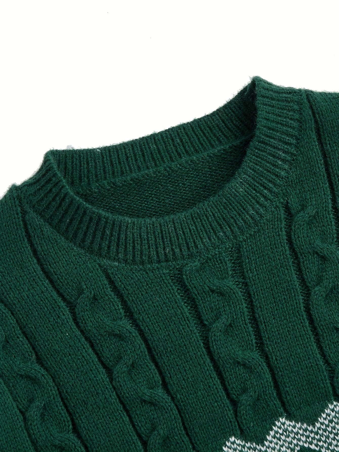 Men's Slim-Fit Cable Knit Sweater - Winter Warm Pullover with Geometric Corduroy Clasp (Adjustable Rope), Round Neck Long Sleeve Casual Sweating for Fall/Winter Layering - Hand Washable Knitwear for Smart-Casual Outfits (Not