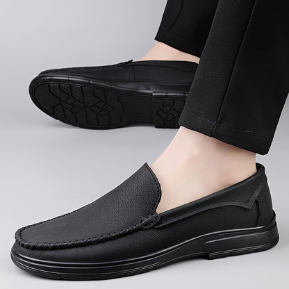 Men's Lightweight PU Loafers Slip-On Casual Dress Shoes