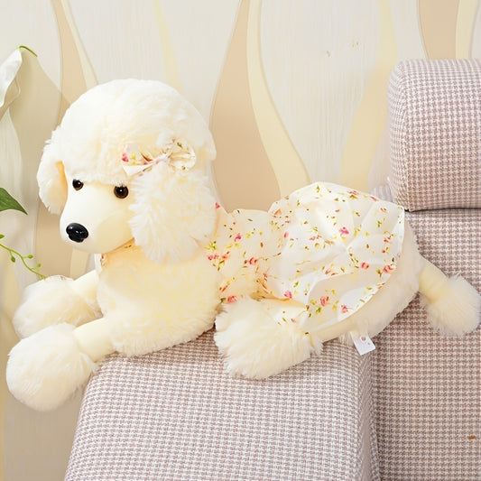 Simulation Poodle Plush Toys Cute Soft Poodle Stuffed Animal Plush Doll KaWai Cute Expression Emotional Companion Plush Toys Room Decorations Birthday And Holiday Gifts for Girls And Boys Easter Valentine's Day Gift