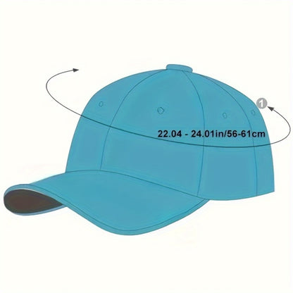 Men's Casual Baseball Cap with Mexican Alphabet Embroidery