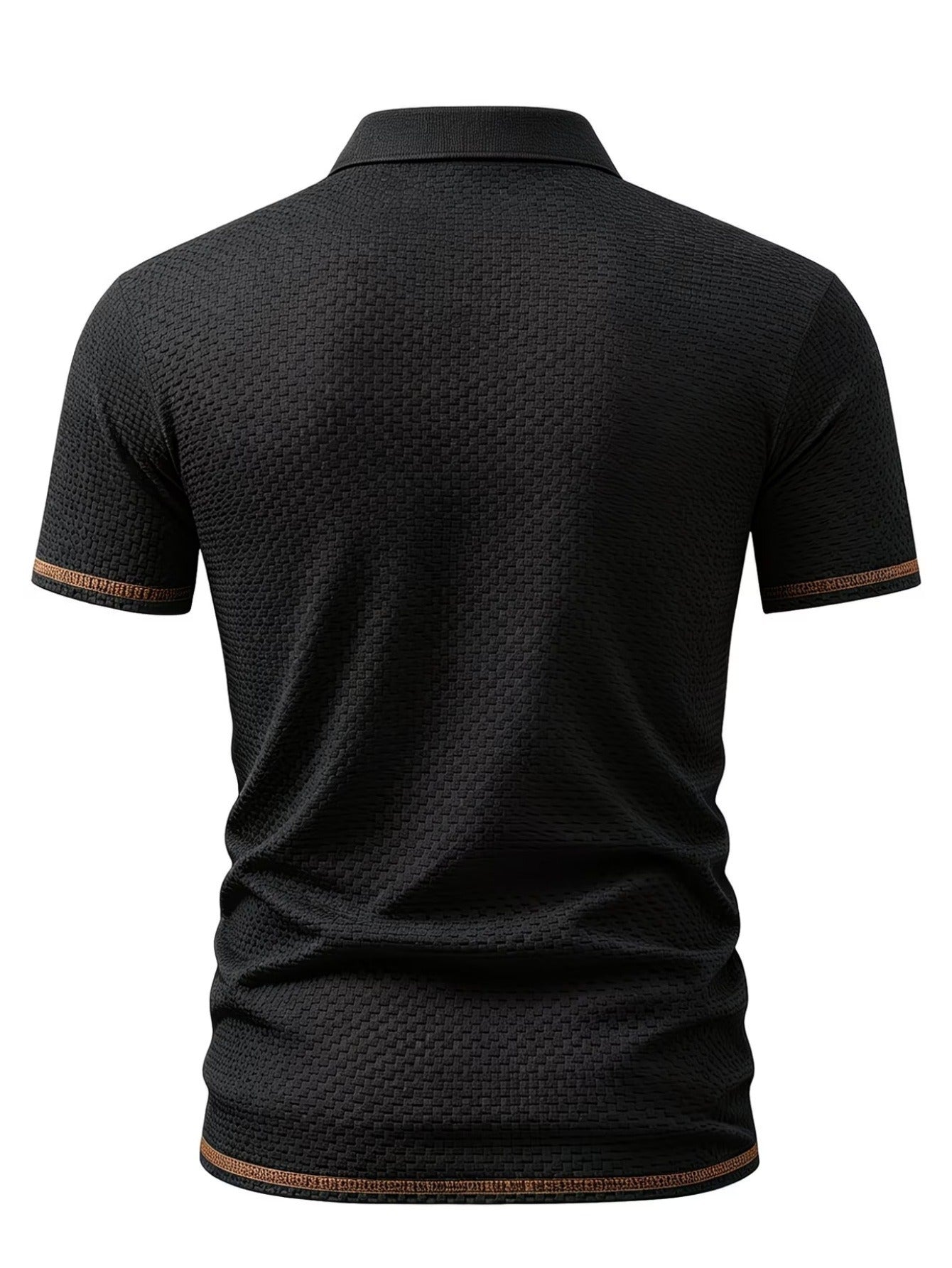 Youth Polo Shirt for Teens - Sporty Geometric Print, Summer Breathable
