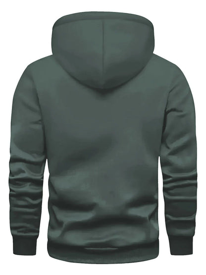 Men's Casual Hooded Sweatshirt with Argentina Flag Pattern