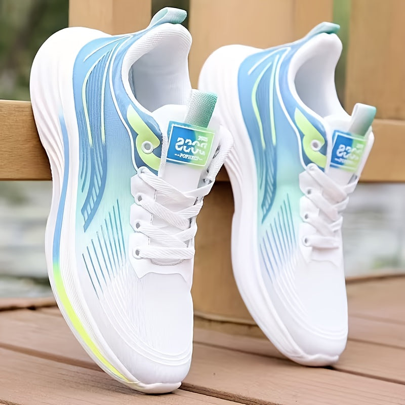 FKO Men's Lightweight Breathable Mesh Sneakers - Minimalist Running Shoes with Sole, - Casual Sneakers Suitable for, Outdoor, - Comfortable Round-Toe & Striped for - Wear - ayq
