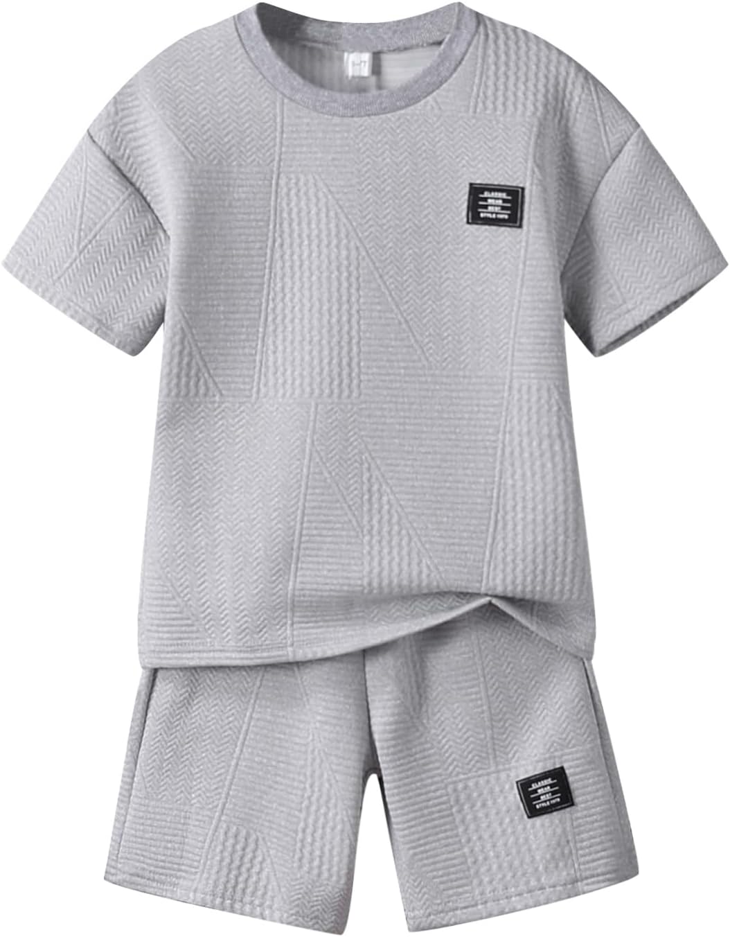 Boys Summer Short Sleeve Top & Shorts Set Casual Outfit