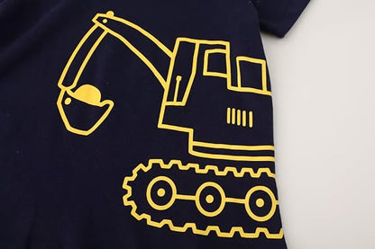 Toddler Boy Summer Shirt and Shorts Set for Ages 2-7