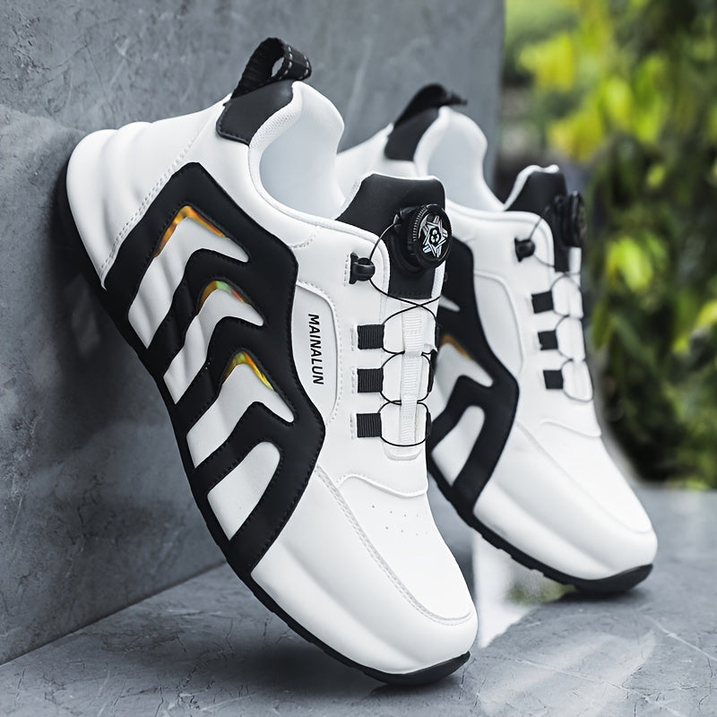 Men's Casual Lightweight Athletic Shoes with Rotary Design - ayq