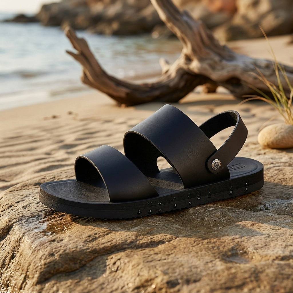 Men's Casual Double-Strap Sandals with Non-Slip Soft Sole