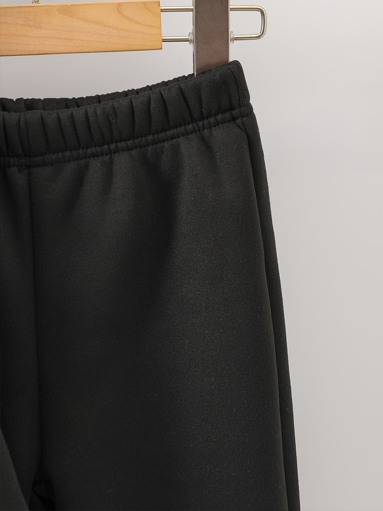 Autumn/Winter Smile Face Kitten Graphic Print Warm Fleece Hooded Sweatshirt And Sports Trousers for Girls, for Outdoor