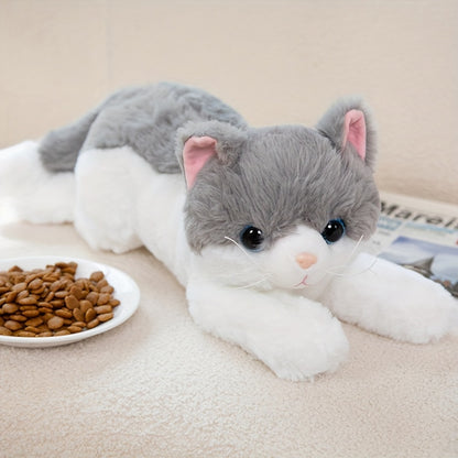 50Cm/19.68In Adorable Plush Toy of a Cat, Perfect for Family Companionship, Soft Stuffed Animal Pillow, Imitation British Shorthair Cat, Ideal Gifts for Loved Ones
