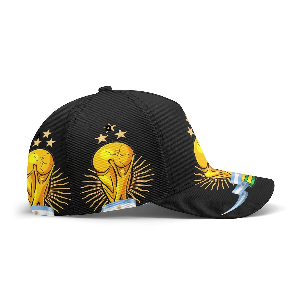 Adjustable FIFA World Cup Baseball Cap with Flag Print