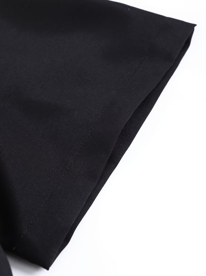 Men'S Summer Hot Trendy Print Short Sleeve Suit Collar Straight Leg Trousers Fashion Set