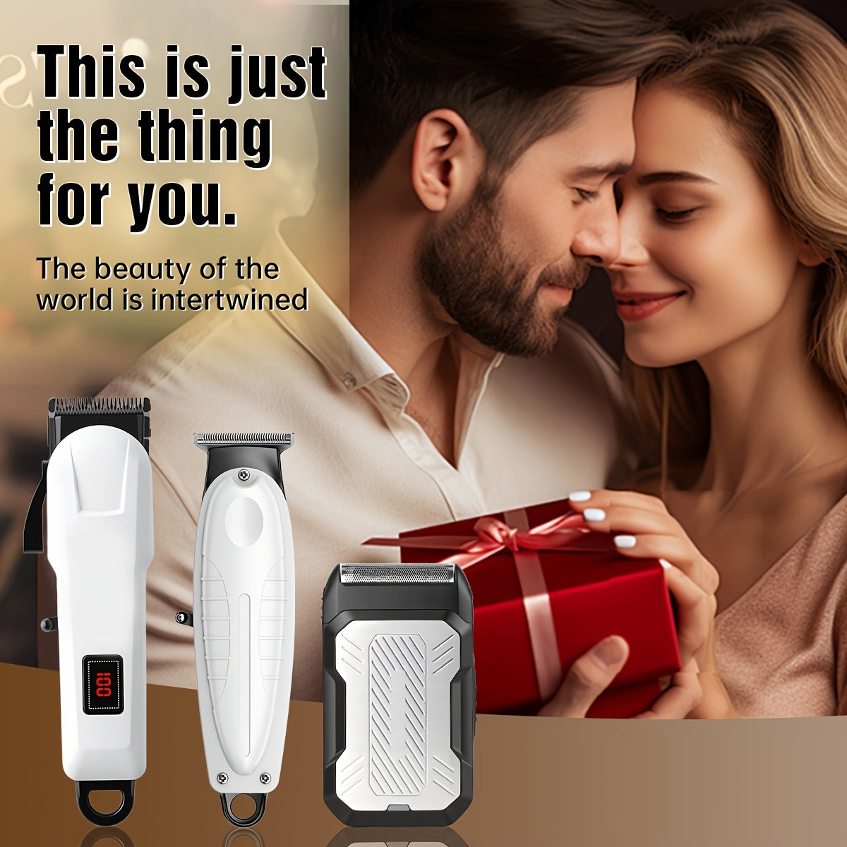 2pcs/3pcs Men's Electric Hair Clipper Set & Beard Trimmer Set. Home-use electric hair clipper + sculpting trimmer + reciprocating shaver. Haircutting, shaving, sculpting, and sideburn trimming. Christmas gift. for home, car, - ayq