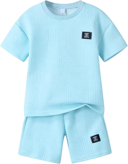 Boys Summer Short Sleeve Top & Shorts Set Ages 6-12