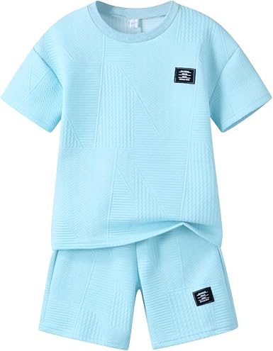 Boys Summer Short Sleeve Top & Shorts Set Ages 6-12