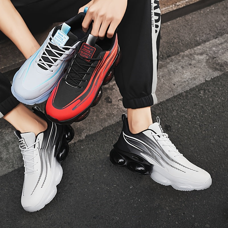 Men's Breathable Mesh Running Sneakers with Air Cushioning, Comfortable and Breathable to Wear - ayq