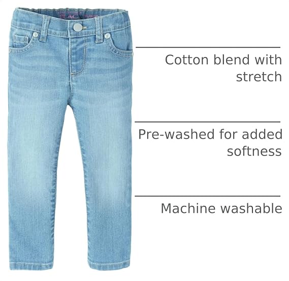 Girls Super Skinny Jeans in Victory Blue Wash, Size 4