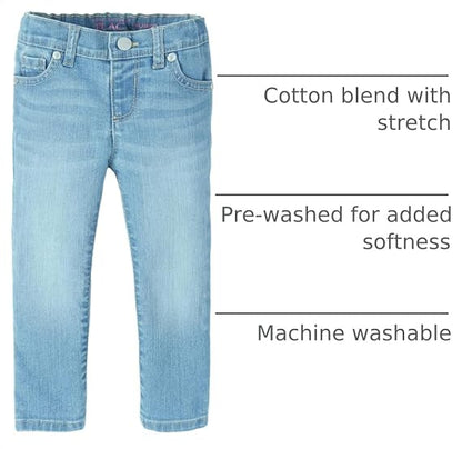 Girls Super Skinny Jeans in Victory Blue Wash, Size 4