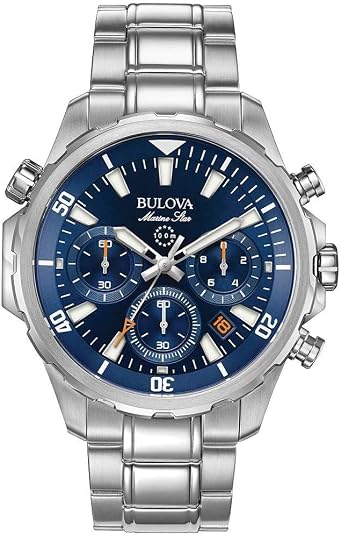 Bulova Men's Marine Star Chronograph Stainless Steel Watch