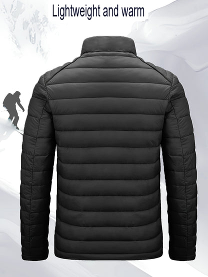Lightweight Men's Nylon Flannel Jacket for Fall and Winter