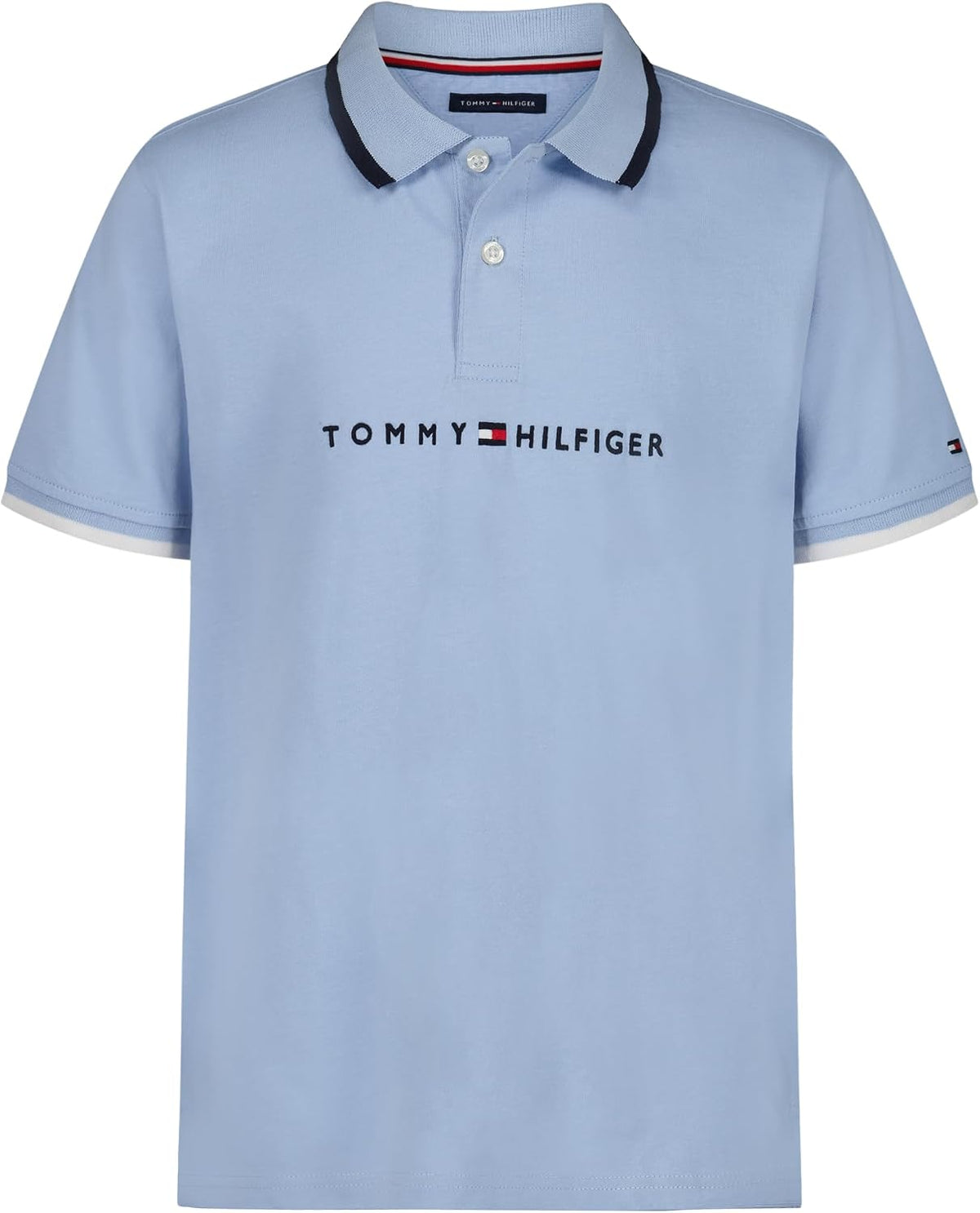Tommy Hilfiger Boys' Short Sleeve Polo Shirt – Soft Pique Fabric