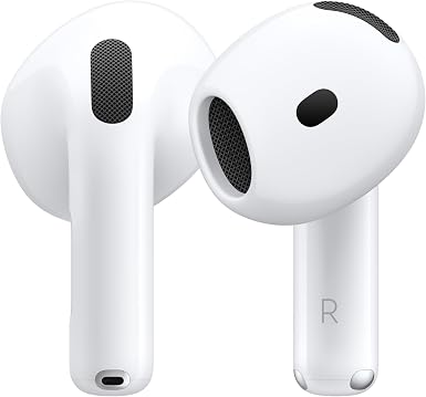Apple AirPods 4 Wireless Earbuds with Spatial Audio & USB-C Case