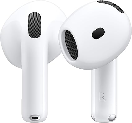 Apple AirPods 4 Wireless Earbuds with Spatial Audio & USB-C Case