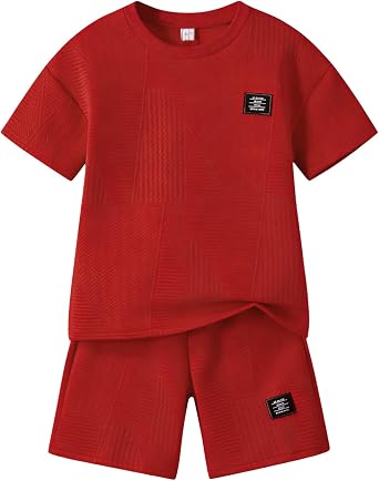 Boys Summer Short Sleeve Top & Shorts Set Ages 6-12