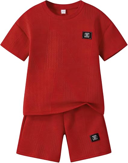 Boys Summer Short Sleeve Top & Shorts Set Ages 6-12