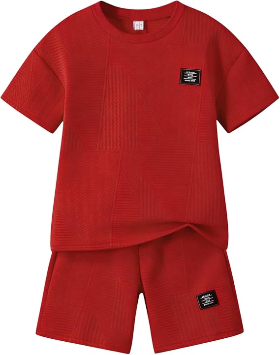 Boys Summer Short Sleeve Top & Shorts Set Ages 6-12