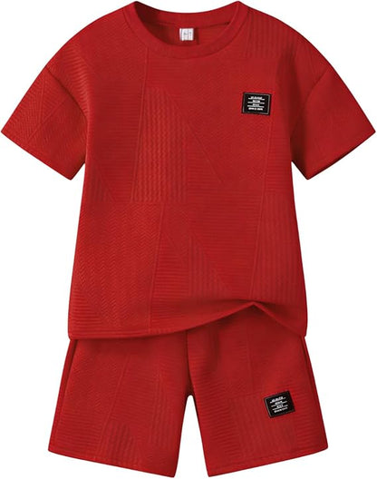 Boys Summer Short Sleeve Top & Shorts Set Ages 6-12